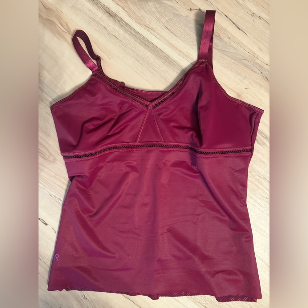 Ruby Ribbon Deep Red Camisole